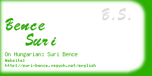 bence suri business card